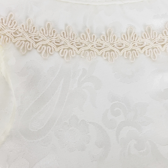 𝅺VICTORIAN Damask Ribbon Trim‎ Christmas Stocking - Picture 10 of 11